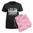 thumbnail image 5 of CafePress - I Wear This Shirt Periodical Women's Dark Pajamas - Women's Short Sleeve Print T-Shirt and Pants Dark Cotton Pajama Set, 5 of 7