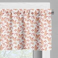 thumbnail image 5 of Ambesonne Coral Valance & Curtain, Leaves Florets Petals, 55"x24", Coral, 5 of 6