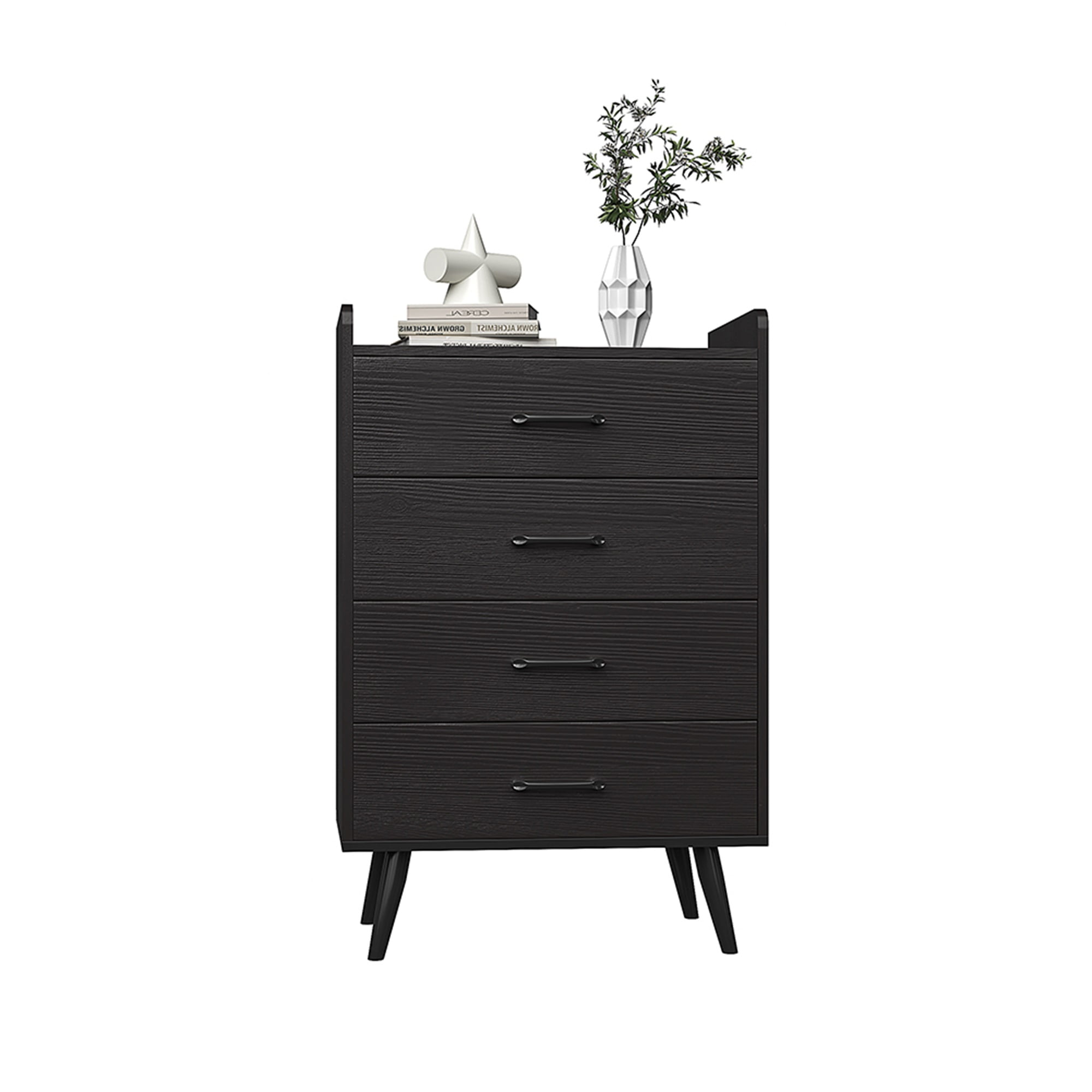 Kadyn 4 Drawer Dresser, Chest of Drawers, Modern Dresser with Storage, Black Solid Wood Dresser with Wide Drawers and Handles, Modern Dresser Chest for Bedroom, Living Room, Entryway Kadyn 4 Drawer Dresser, Chest of Drawers, Modern Dresser with Storage, Black Solid Wood Dresser with Wide Drawers and Handles, Modern Dresser Chest for Bedroom, Living Room, Entryway