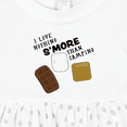 thumbnail image 4 of Inktastic I Love Nothing S'more Than Camping Girls Baby Dress, 4 of 5