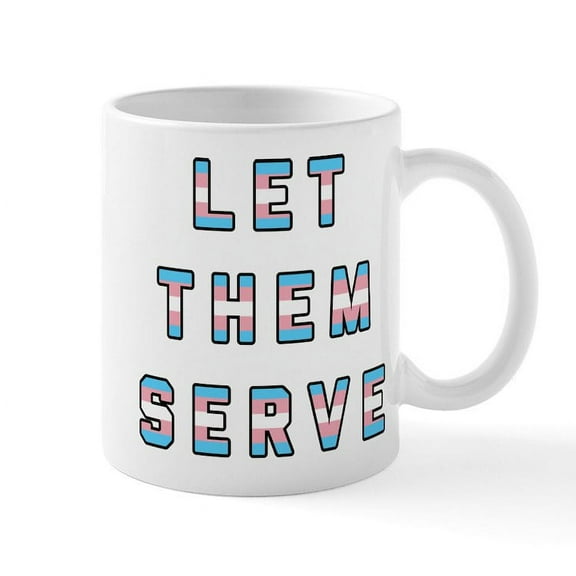 CafePress - Let The Serve - 11 oz Ceramic Mug - Novelty Coffee Tea Cup