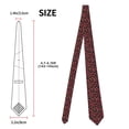 thumbnail image 3 of Salouo Beautiful Maple Leaf Lantern Pattern Men's Silk Ties 4.7"Necktie for Men Formal Ties Business Necktie Men's Wedding Fashion Accessory, 3 of 7