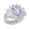 thumbnail image 1 of Anneau de Gros CZ Blanc, 1 of 1