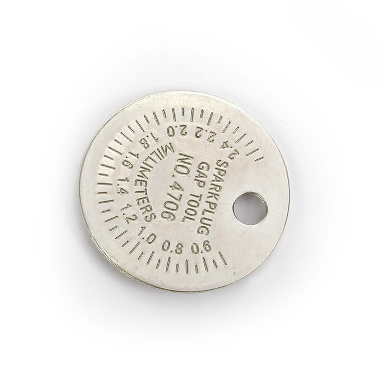 S.GAP Hyper Tough Spark Plug Gap Gauge, Silver, Measures 0.02 to