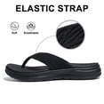 thumbnail image 4 of Comwarm Sport Flip Flops for Women, Comfortable Walking House Thong Sandals Slippers for Summer, Black, 4 of 7