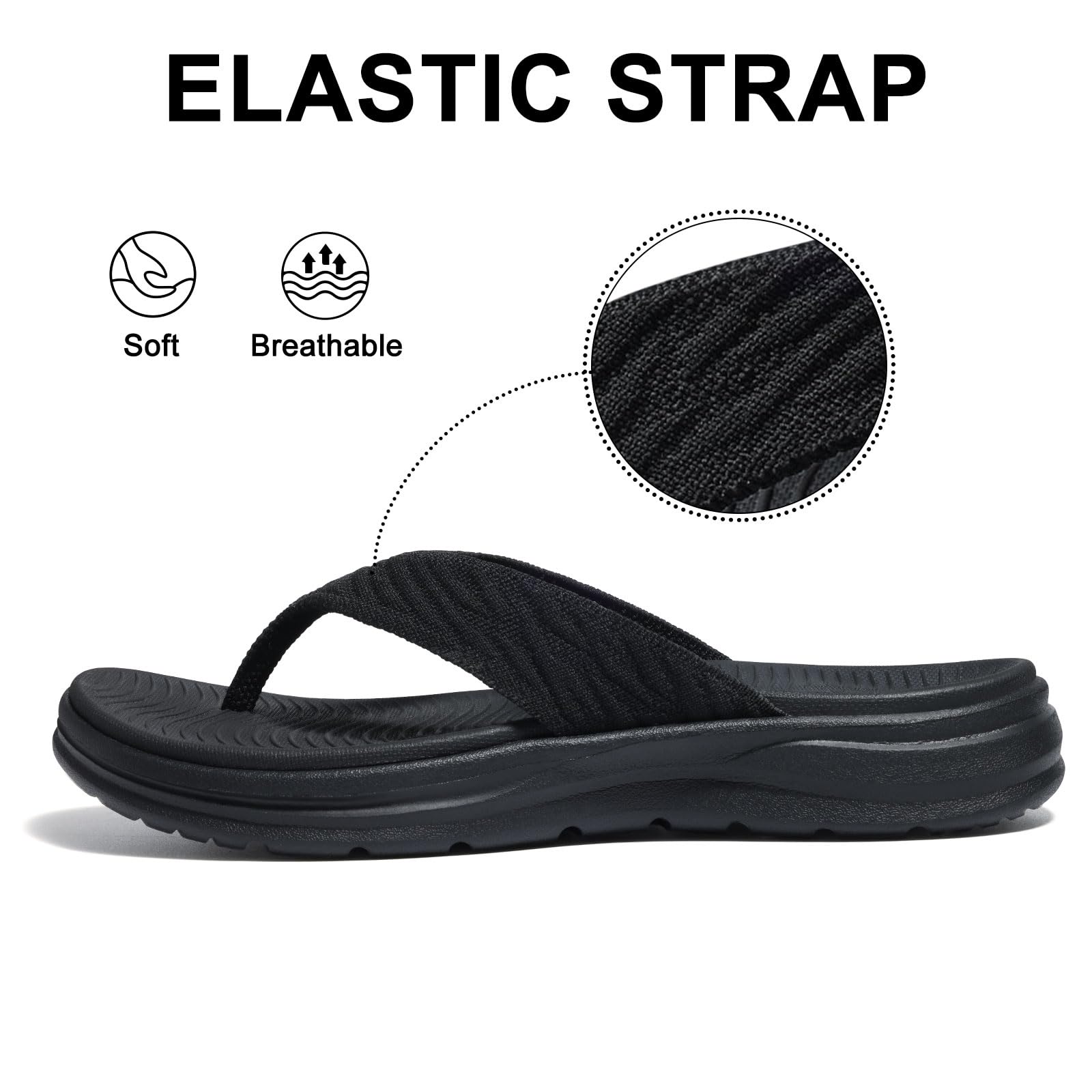 Comwarm Women's Sport Flip Flops Thong Sandals photo 4