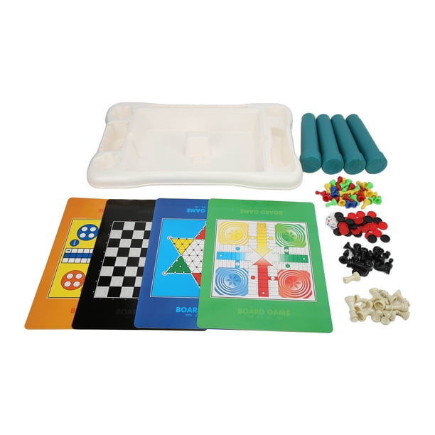 Juego De Mesa 8 En 1 Para Niños Con Borradores De Ajedrez, Mesa De Juegos De Mesa Cuadrada Portátil Para Niños A Partir De 3 Años
