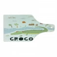 thumbnail image 1 of Crocodile Cutting Board, Calligraphic Design with Nature Lake Sun Trees and Clouds, Decorative Tempered Glass Cutting and Serving Board, in 3 Sizes, by Ambesonne, 1 of 2