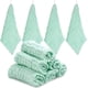thumbnail image 1 of 10 paños de muselina para bebé, algodón orgánico, toallas reutilizables para la cara del bebé, 28 x 28 cm, paños lavables extra suaves para la piel del recién nacido (verde), 1 of 5