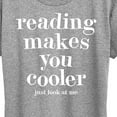 thumbnail image 3 of Instant Message - Reading Makes You Cooler - Women's Short Sleeve Graphic T-Shirt, 3 of 6