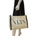 thumbnail image 2 of Pre-Owned VALENTINO GARAVANI VLNT Small Canvas Tote Bag Cream, 2 of 12
