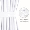 thumbnail image 2 of JIUZHEN French Door Curtain- Thermal Insulated Doorway Blackout Curtain with Rod Pocket for Kitchen/Patio Doors，1 Curtain Panel with Tieback, 25 X 72 Inches Long, Grayish White, 2 of 6