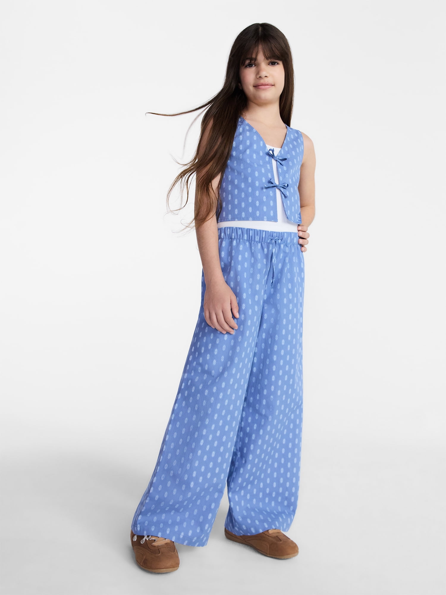 Weekend Academy Girls Easy Cotton Pants, Sizes 4-18