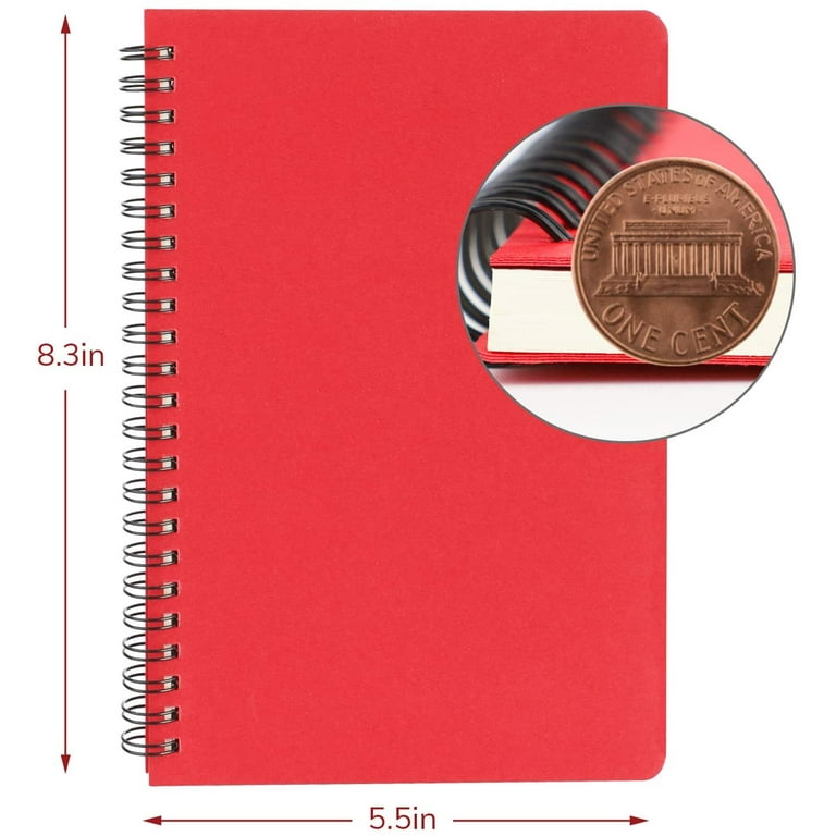 Edulearnable College Spiral Notebook,A5 3 Pcs pack,Size 5.5x8.2 inches  Blank Travel Writing Notebooks Journal,Memo Notepad Sketchbook,Students  Office