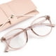 thumbnail image 1 of Gafas de bloqueo de luz azul con monturas redondas transparentes, 1 of 9