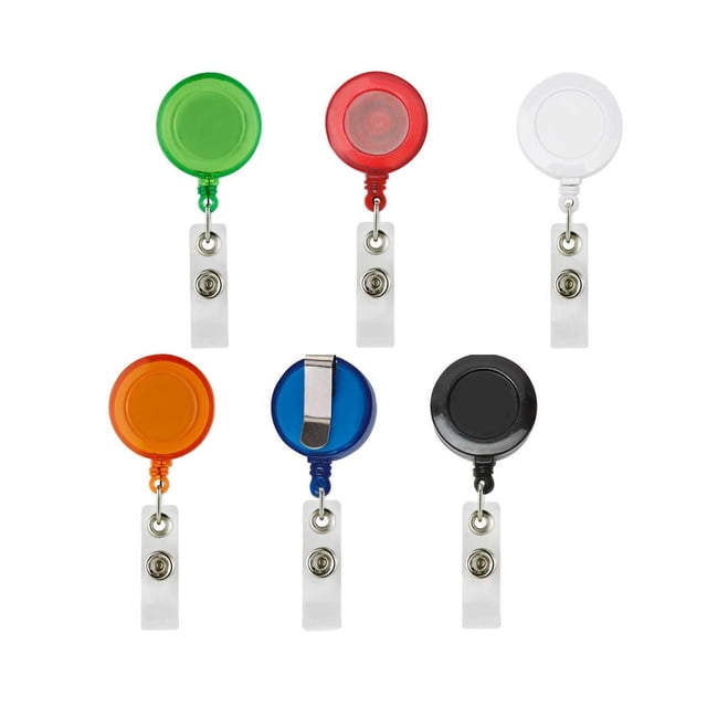 Cordón Porta Gafete de 85 cm con Clip para Tarjetas | Plástico 3.2x8.2 cm blanco 3.2 x 8.2