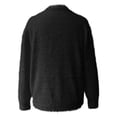thumbnail image 7 of Fiaer Women's Faux Cardigan Sweaters Long Sleeve Open Front Loose Fit Casual Cozy Fall Winter Tops Black S, 7 of 7