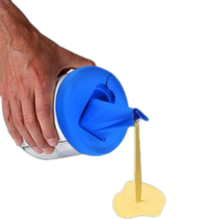 Mess-Free Store and Pour Spout Gallon Paint Can Lid + Paint Brush