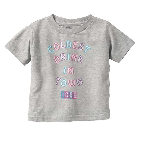 Icee Coldest Drink In Town Logo Youth T Shirt Tee Girls Infant Toddler Brisco Brands 12M