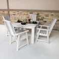 thumbnail image 2 of Highwood's 42" x 42" Square 5-pc Weatherly Dining Set - Dining Height, Outdoor, Eco-friendly, Synthetic Wood, 2 of 9