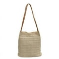 thumbnail image 2 of Straw Beach Bag Buckets Totes Handbag Shoulder Bag Tote Bag Women Summer Handbag, 2 of 9