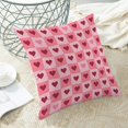 thumbnail image 4 of Housses de Coussin de la Saint-Valentin 18x18 Ensemble de 2, Décor Cœurs Rouges Coussins Décoratifs Roses en Lin Anniversaire Mariage Décorations de la Saint-Valentin pour Maison Canapé Extérieur, 4 of 5