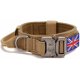 thumbnail image 4 of Collar táctico para perros HUOGUO, bandera del Reino Unido, de nailon, 4 of 4