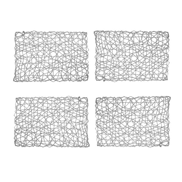 Holiday Decorative 12"x18" Rectangle Woven Metallic Foil Shining