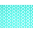 thumbnail image 1 of Ahgly Company Machine Washable Indoor Rectangle Trellis Turquoise Blue Modern Area Rugs, 7' x 9', 1 of 4