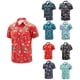thumbnail image 4 of Camisa hawaiana de Navidad para hombre Minnieouse Azul marino XL, 4 of 6