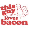 thumbnail image 2 of CafePress - This Guy Loves Bacon Throw Blanket - Soft Fleece Throw Blanket, 50"x60" for All Ages, 2 of 2