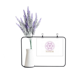 thumbnail image 1 of Línea matemática de geometría hexagonal Tarjeta de jarrón de lavanda artificial, 1 of 3