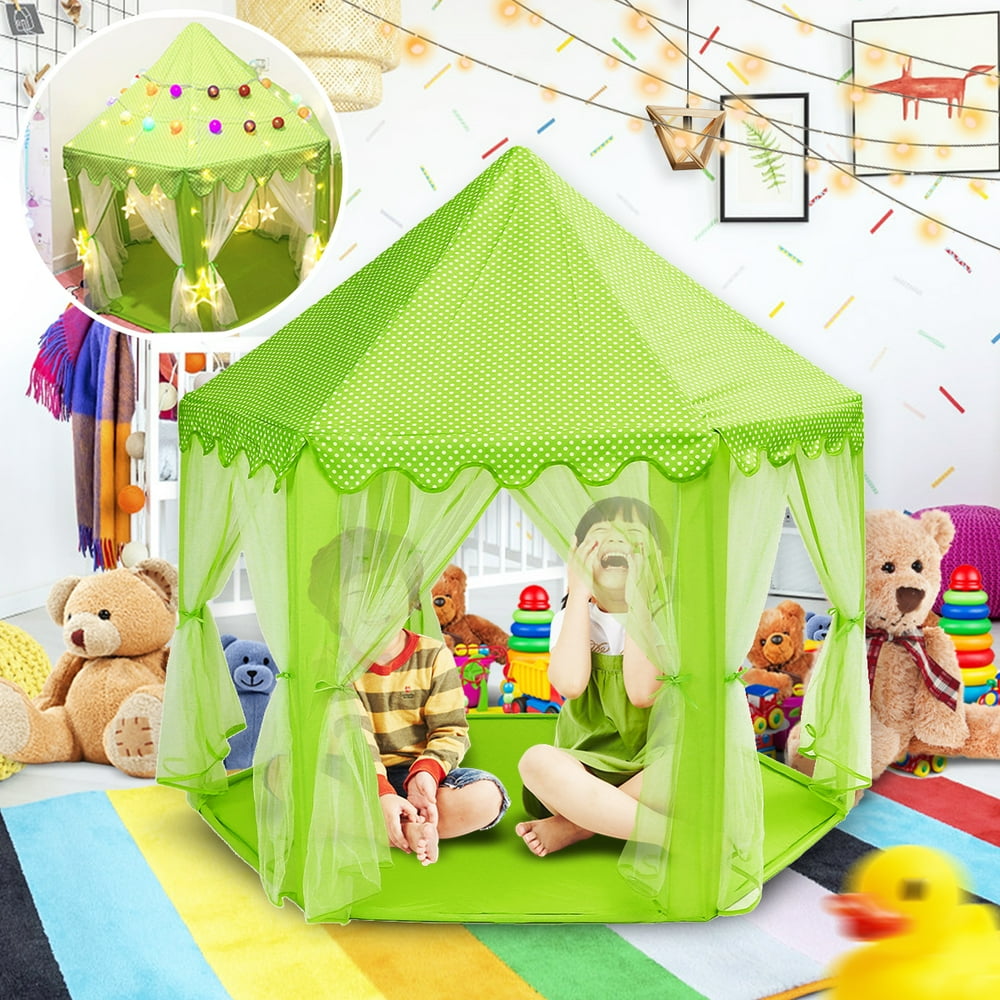 Princess Castle Play House Castle, Children Kids Play Tent Toys Portable Fun Hexagon Large