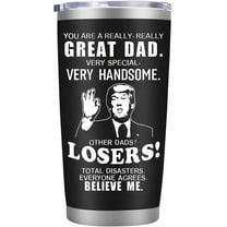 Fathers Day Dad Gifts from Daughter Son,Dad Birthday Gifts,Fathers Day Birthday Gifts for Men Dad Papa Grandpa Uncle Stepdad,20 oz Tumbler Mug Black