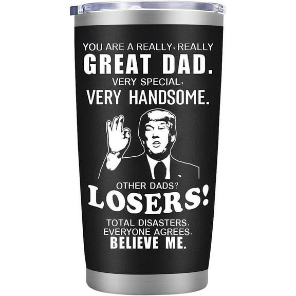 Fathers Day Dad Gifts from Daughter Son,Dad Birthday Gifts,Fathers Day Birthday Gifts for Men Dad Papa Grandpa Uncle Stepdad,20 oz Tumbler Mug Black
