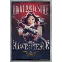 DC Comics Movie - Wonder Woman - Justice Wall Poster, 22.375" x 34", Framed