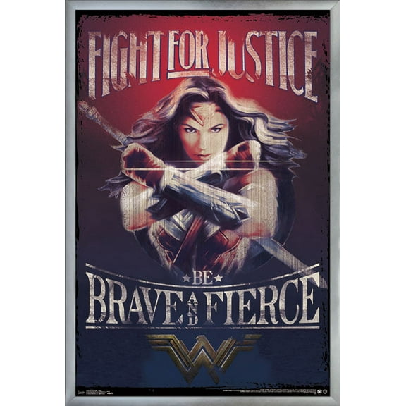 DC Comics Movie - Wonder Woman - Justice Wall Poster, 22.375" x 34", Framed