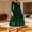 czb# Green287, variant on CUZIBR Women Elegant Velvet Dresses High Waist Solid Color Long Sleeve Crewneck Pleated Dress Cozy Fashionable Formal Evening Gown Party Wear,Green,S