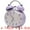 Purple, variant on Unique Bargains Egg Shape Loud Dual Bell Alarm Clock Purple 4.5"L x 3.1"W x 5.8"H