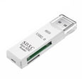 thumbnail image 1 of High-Speed USB 3.0/2.0 Multi-Function Card Reader - Supports SD & TF Cards, Plug and Play, Compact Design, ABS Plastic Shell, Compatible with Windows, Mac, iOS, UNIX, HarmonyOS - White, 1 of 7