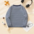 thumbnail image 4 of WhouRiu Toddler Boy Tshirts Helicopter Print Striped Long Sleeve Tops Children Comfy Winter Autumn Shirt Gray,Sizes 3-4, 4 of 8