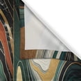 thumbnail image 2 of Ambesonne Mid Century Modern Kitchen Curtains, Groovy Mountains, 55"x39", Teal Pale Vermilion Pearl, 2 of 3