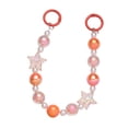 thumbnail image 2 of Yinanstore Porte-Clés Perlé avec 2 Mousquetons Ronds, Chaîne de Sac Perlé Orange, 2 of 8