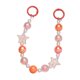 thumbnail image 2 of Cadena para teléfono con cuentas, cordón para teléfono, dijes para bolso, cadena para muñeca, extensor de monedero con 2 Naranja, 2 of 9