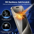 thumbnail image 4 of IC ICLOVER Tempered Glass Screen Protector for iPhone 15 Pro, Anti-Scratch, HD Clear Film (6.1 inch), 4 of 7