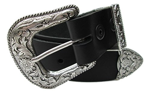 Men Women Belt Buckle Silver Black Metal Western Fashion Long Eye Protection 