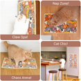 thumbnail image 3 of Tapete rascador de sisal para gatos, de 22 x 13 pulgadas, para piso de pared, muebles de sofá, tablero de postes rascadores para gatos con cinta de velcro, protector de muebles antiarañazos, 3 of 5