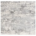 thumbnail image 2 of SAFAVIEH Berber Carrie Abstract Shag Area Rug, Ivory/Gray, 8' x 8' Square, 2 of 11