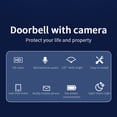 thumbnail image 4 of Tuerta Inteligente Inalámbrica, Fácil de Instalar 1280x720 5m Rango Wifi Smart Toulletbell para Seguridad en el HOGAR, 4 of 7