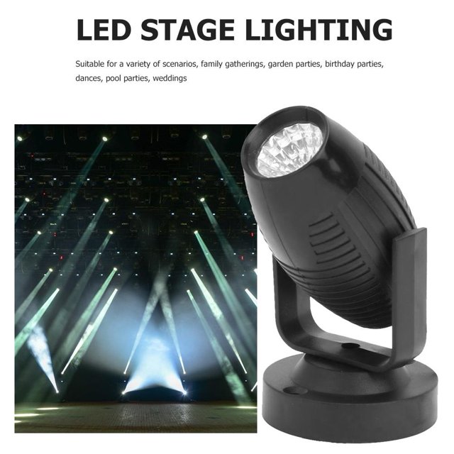 Foco de escenario LED 85-265V 360 grados KTV Bar Party Spot Beam Lamp (RGB)